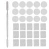 30Pcs Metal Stickers for Eyeshadow s Round/ Iron Sheet with Spatula for ic eup Cosmetics Empty
