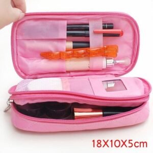 Makeup bag Lingge Cosmetic Bag Ladies Cosmetics Storage Brush Travel Organizer Essential Beautician maleta de maquiagem