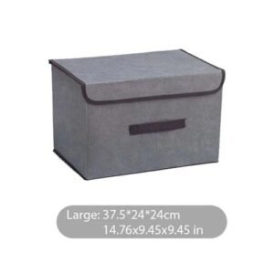 Fold Non Woven Fabric Storage Box Gray Home Supplies Clothing Underwear Sock And Kid Toy Storage Organizer Cosmetics More