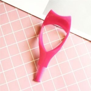 1pcs Eyelash Tools 3 In 1 Makeup Shield Guide Guard Curler Eyelash Curling Comb Lashes Cosmetics Curve Applicator Comb Mascara Red