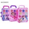 Children's Cosmetics Princess Makeup Box Trolley Case Shape Eye Shadow Lipstick Nontoxic Girl Birthd