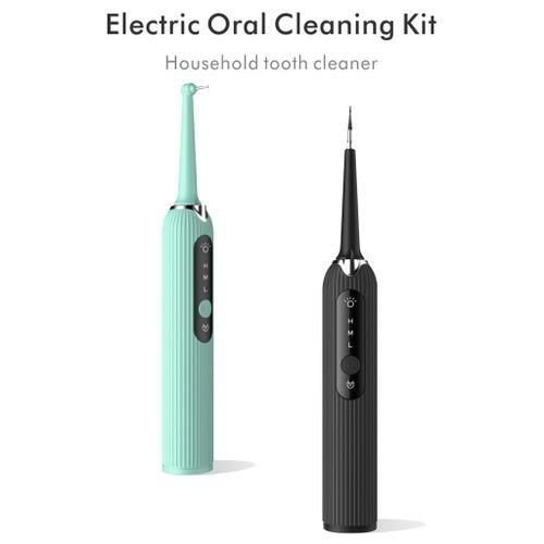 Electric Teeth Plaque Remover Kit Tooth Cleaner Oral Clean For Blue