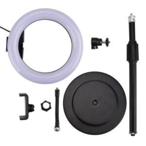 LED Selfie Ring Light Dimmable with Phone Holder for Live Streaming Video Photography,Default NO5246
