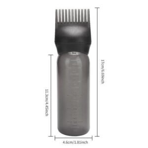 Hair Care Mage Brush  Bottle Set  Black shampoo bottle