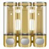 3-in-1 Room Wall Mounted Bathroom Shower Pump Dispenser and Organizer - Conditioner Body Lotion Body Wash Bathroom Kitchen el