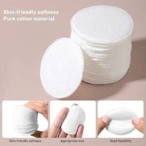 200pcs Pure Cotton Face Pads Ideal for Skincare and Cosmetics