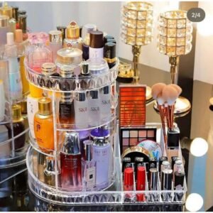 2 In 1 Diamond Pattern Cosmetics Makeup Organizer Storage
