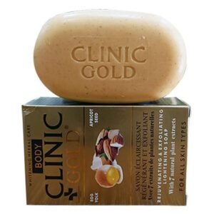 Herbal Cosmetics Clinic Clear Body Clinic Gold Rejuvenating & Exfoliaingting Lightening Soapx3