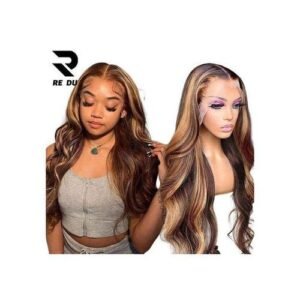 Blonde HD Full   Hair Wigs Frontal Wigs Transparent for Black Highlighted  Front Colored Ombre Highlight  Women