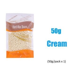400g Hard Wax Bean Solid Hair Remover No Strip Depilatory Hot Film Wax Bead Hair Removal for Full Body Bikini Face Leg Eyebrow-50g-cream_PURPLE
