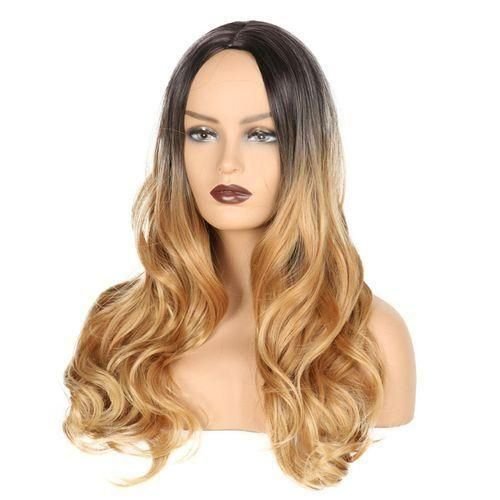 Anime Wig Bleached and Dyed Long Curly Hair Women's Wig