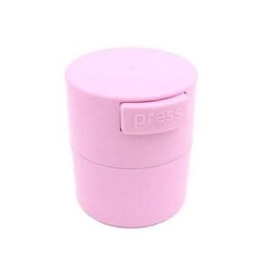 Eyelash Glue Storage Tank Eyelashes Extension Glue Adhesive Stand Jar Activated Sealed Box 4 Cells Container Pink