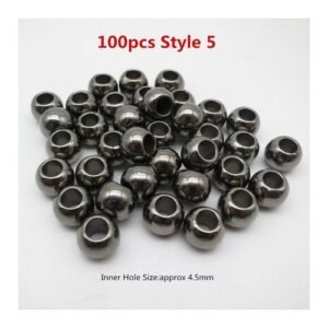 50pcs/100pcs Gold Plastic Circle Hair Braid Dreadlock Beads Rings For Kids Girls Women Hair Accessories