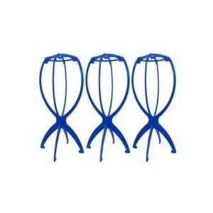 3PCS Foldable Wig Stands Display Mannequin