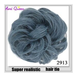 As Fluffy Chignon Hairpiece Synthetic Tousled Messy Bun Hair Elastic Band Updo Chignon Hair Hairpiece For Women