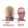 3pcs/set Nylon Stocking Wig Cap And Silicone Grip Wig Band For Wigs Wearing Good Quality Hair Accessories For Women