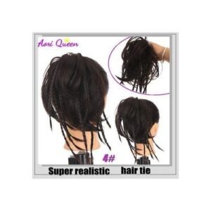 Aosi Synthetic Messy Braid Chignon Rubber Band Hair Rope Natural Hair Bun Curly Scrunchie Clip In Hair Tails Extensions