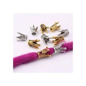 30pcs Dreadlock Braid Cuffs Hair Beads Jewelry Rings Clips Silver