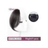 Huaya Women's Fringe Clip In Hair Bangs Hairpiece Middle Part Two Side Bangs Hair Piece Clip In Extensions Fringe Hairpiece
