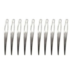 Pieces Smooth Dreadlock Interlocking  Dreads Locks Hooks Silver