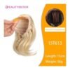 Beauty Synthetic Short Straight Hair Comb Clip In Ponytail Cute Girls Hair Heat Resistant Black Gray Extensions Wig Hairpiece