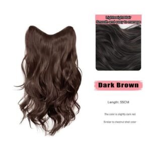 As Wig Women's One-Piece French Curl Invisible Seamless Curling Piece To Increase Hair Volume Curly Hair Extensions