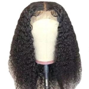 Women Black Short Curly Wig Natural Look Heat-Resistant Synthetic Fibre Wig for Theme Parties Weddings Dating NO5312