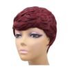 Amir Synthetic Short Wigs For Women Black Short Wig Pixie Cut Cosplay Short Curly Hair Drawstring With Combs Inside