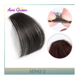 As Curly 3d Synthetic Neat Front Fringe Clip In Hair Bangs Hair Extensions Sweeping Side Blunt Natural Black Brown Hairpiec