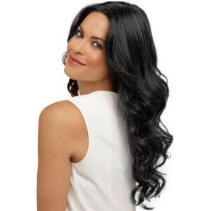 Wig Rambut Sintesis Wanita Panjang Bergelombang Long Curly Hair Extension Fashion High Quality Black,Black NO5099