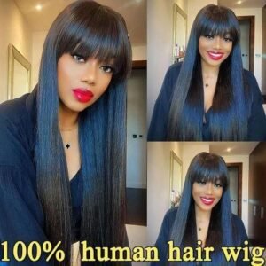 HD 100 3X1 Middle Part Lace Wigs Glueless Wigs Ready To Wear Wigs With Bangs And Go