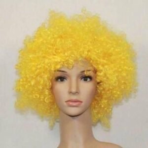 Wig badut  Rambut Kribo warna warni  wig palsu badut Hijau