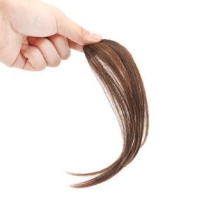 2pcs French Style Bangs Wig Piece Daily Wear Breathable Hair Bangs Personalized Hair Accessories,Light Brown NO5112