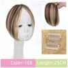 3D French Natural Wig Bangs Realistic Side Bangs Breathable Wig Personalized Hair Accessories,108 NO5115