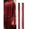 6Pcs 20Inch Clip In Tinsel Kit Heat Resistant Shiny Sparkle Glitter Extensions Fairy Hair