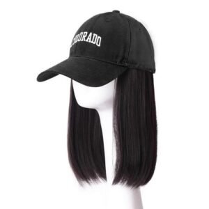 Baseball Cap Hair with Wig with Long Synthetic Hairpiece Caps for Daily Wear Dating Party Work NO5148