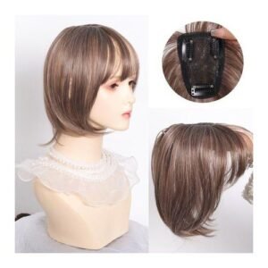 Beautyenter Synthetic Hair Fringe Clip Bangs Straight Hair Piece High Temperature Fiber Wig Bangs Clip On Hair Extension
