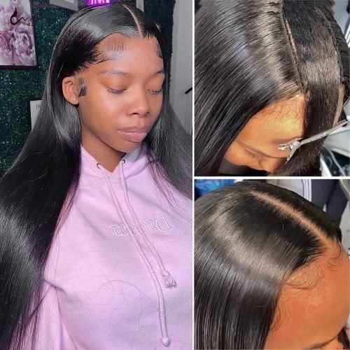 30 Inch U Part Wigs Glueless Bone Straight Wigss No Leave Out Ready To Wear On Sale Full Machine Made
