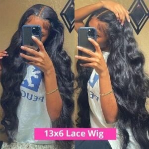 Body Wave Lace Front Wigs 13x4 13x6 Transparent Lace Frontal Wigss Indian Remy Hair 180% 4x4 Lace Closure