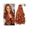 24 Inch 1 Pack French Loose Wave Bouncy Crochet Pre Stretched 100g/Pack Yaki Curly Braiding For