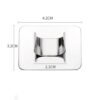 1PC Salon Manicure Finger Ring Color Palette Makeup Cream Foundation Mixing Palette Cosmetic Make Up Tool Stainless Steel Plate SMA