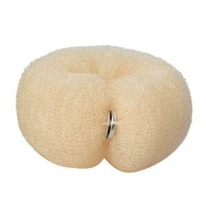 20cm Women's Hair Styling Tool Hair Ring Bun Maker for Daily Office and Home,Creamy-white NO5310