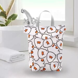 Nappy Pouch Storage Bag Travel Bag Waterproof Duck 20x25cm