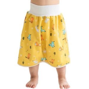 Baby Waterproof Clothes Diaper Skirt for Potty Training Baby Comfy Diaper Training Skirts for Boys and Girls Night Time