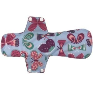 JUTESK's 12 Inch / 30.5cm Heavy Flow Charcoal Bamboo Mama Cloth/ Menstrual Pads/ Reusable Sanitary Pads