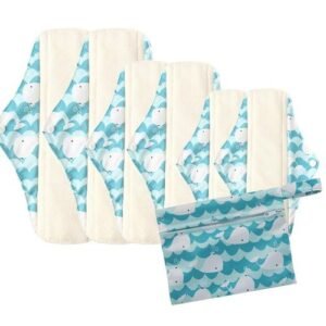 Reusable Bamboo Cloth Pad Hygiene Menstrual Panties Pad Washable Menstrual Pad Mama Sanitary Towel Pad Feminine For Lady