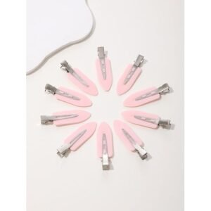 1pc Cream Glue Diy Water Drop Shaped Non-Slip Clip Hair Accessories For Bangs And Ponytails Casual