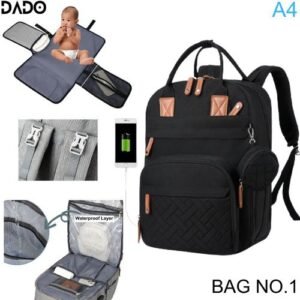 Diaper Bag Backpack Multifunction Travel Maternity Baby Changing Large Capacity Waterproof Stylish Mom Dad Gift Kids Boys Girls