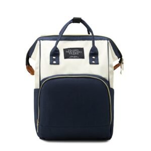 Plain Color Large-capacity Waterproof Fashion Mommy Backpack Multi-functional Outing Portable Travel Mother Baby Bag