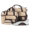 Diaper Bag Tote Baby Girl Boy Diaper Bag 1  5 PCS Large Travel Hotal Diaper Bag Set With Changing Pad Travel Mat Station